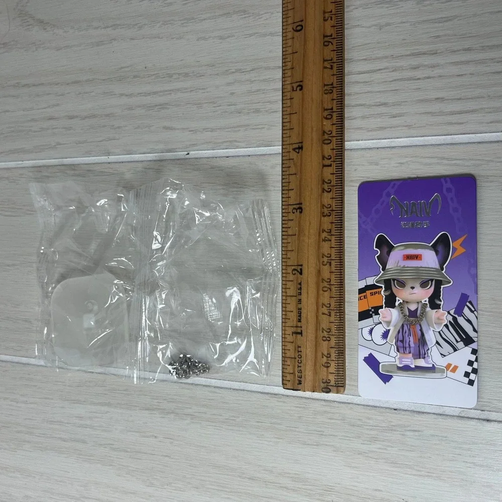 Rolife NAI-V Spice Girls Series Rapper Figure Blind Box Chain Purple Cat Girl
